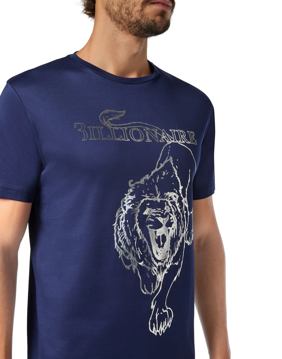 T-shirt Round Neck SS Lion, цвет: Синий