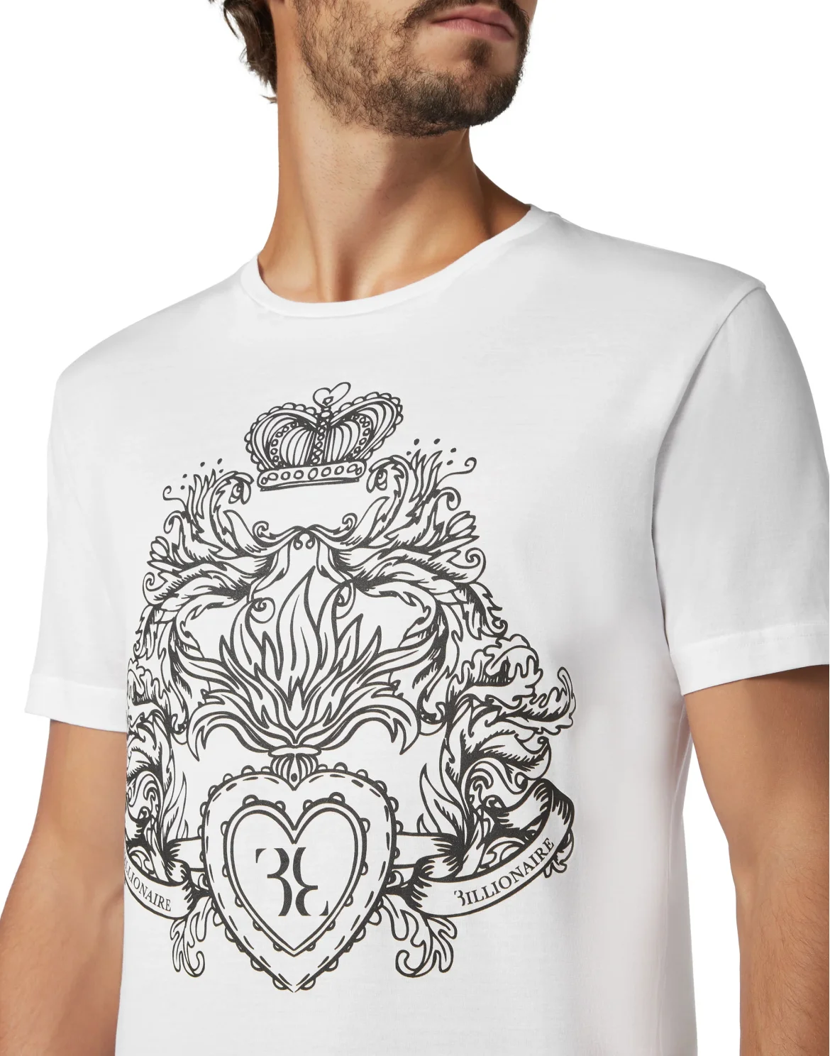 T-shirt Round Neck SS Baroque, цвет: Белый