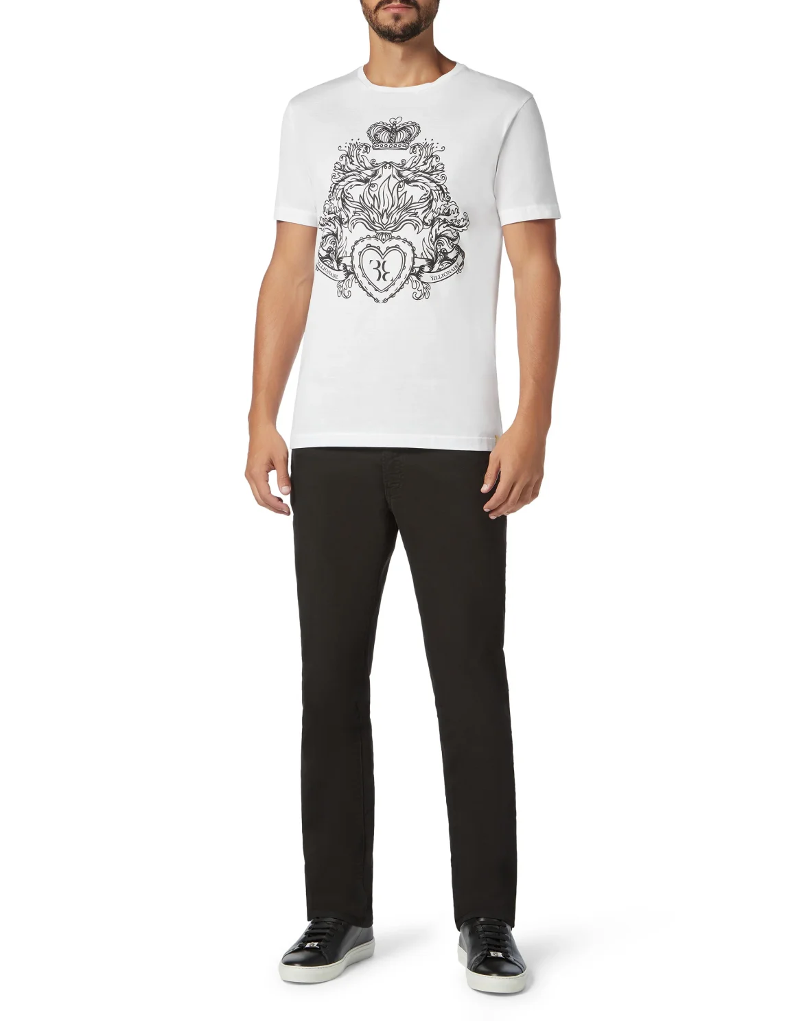 T-shirt Round Neck SS Baroque, цвет: Белый
