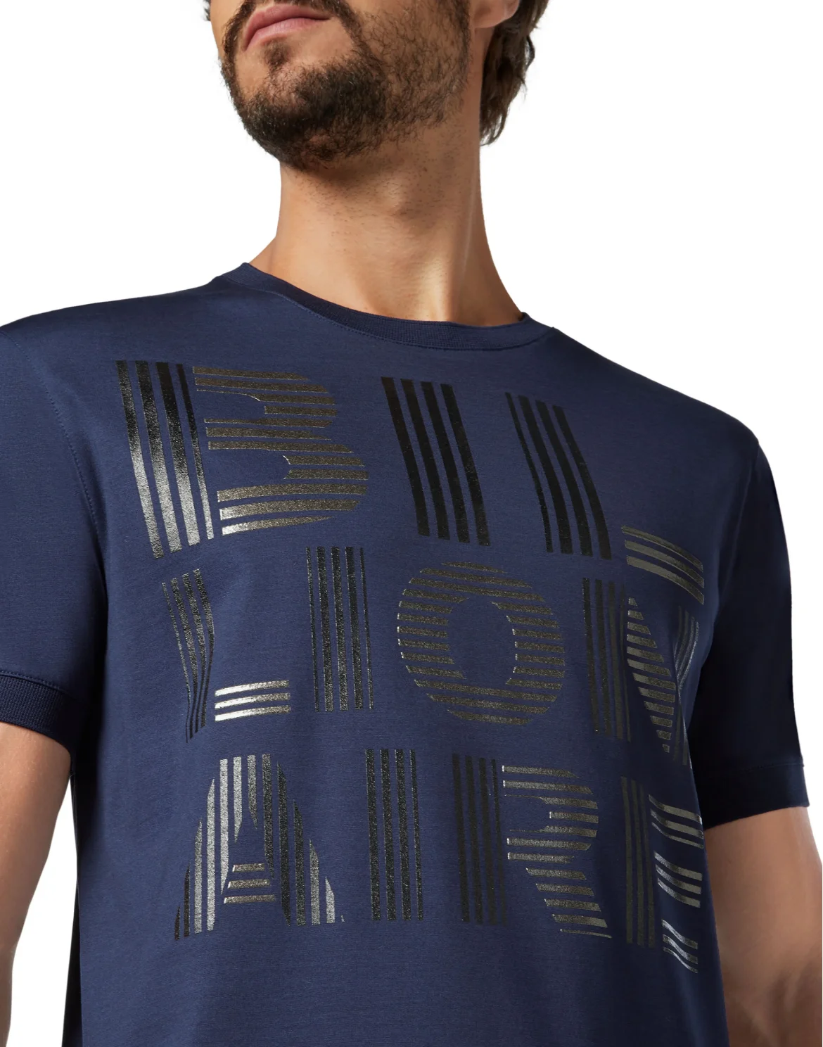 T-shirt Round Neck SS Logos, цвет: Синий
