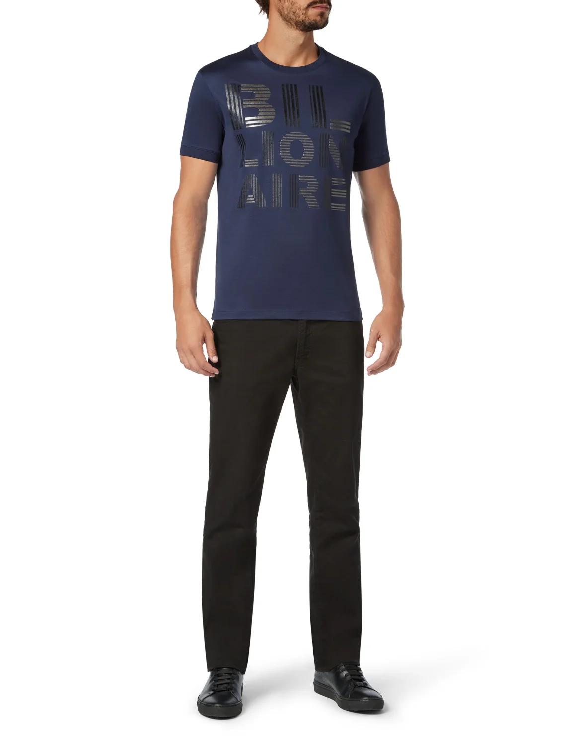 T-shirt Round Neck SS Logos, цвет: Синий