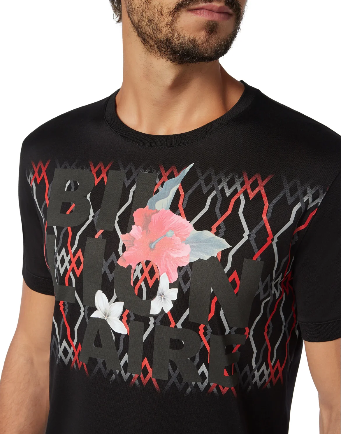 T-shirt Round Neck SS Palms, цвет: Черный