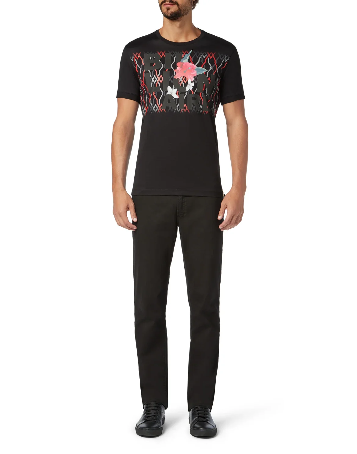 T-shirt Round Neck SS Palms, цвет: Черный