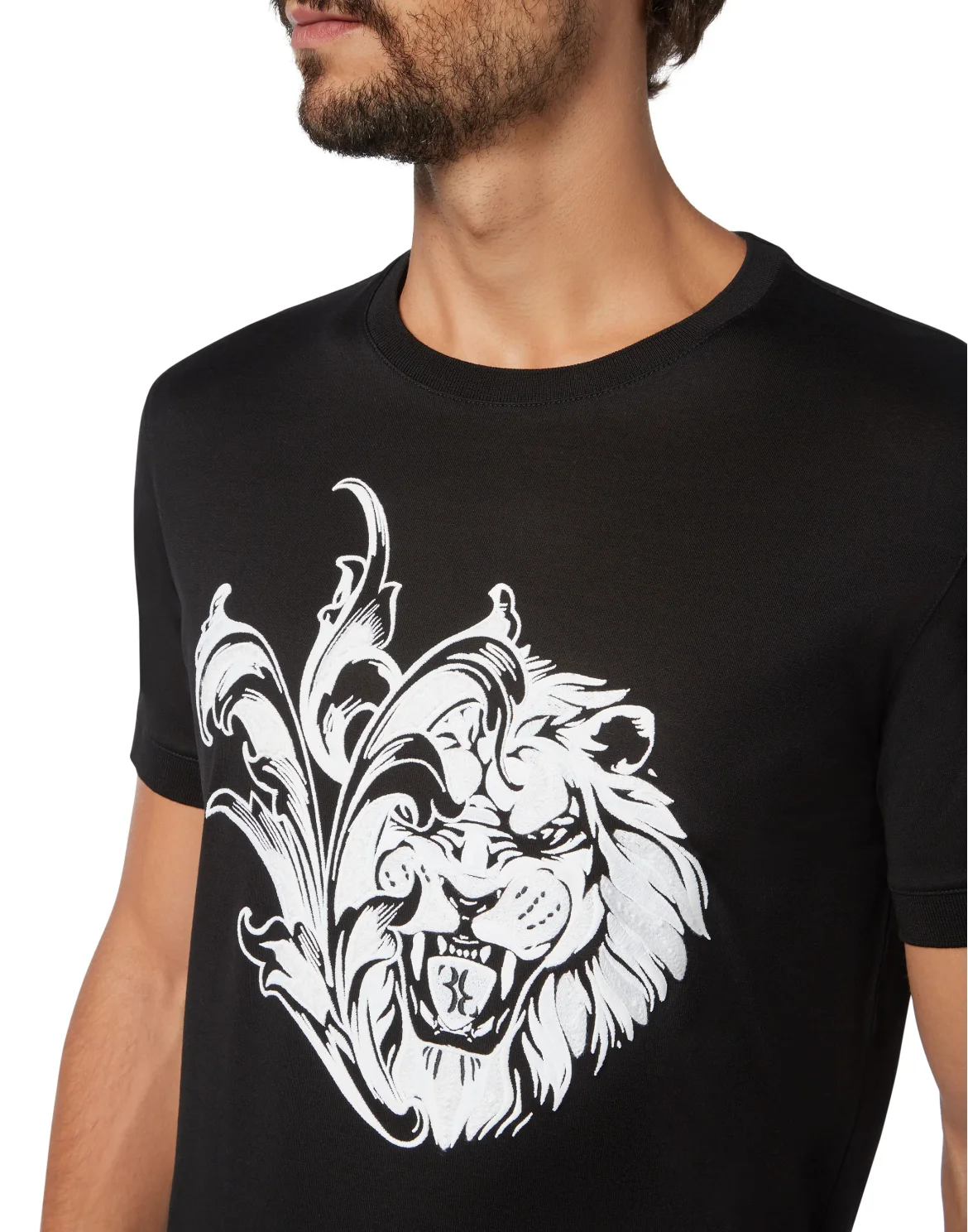 T-shirt Round Neck SS Lion, цвет: Черный