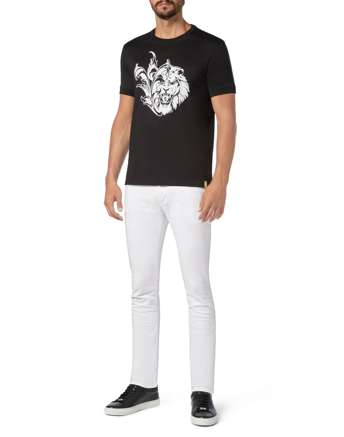 T-shirt Round Neck SS Lion, цвет: Черный