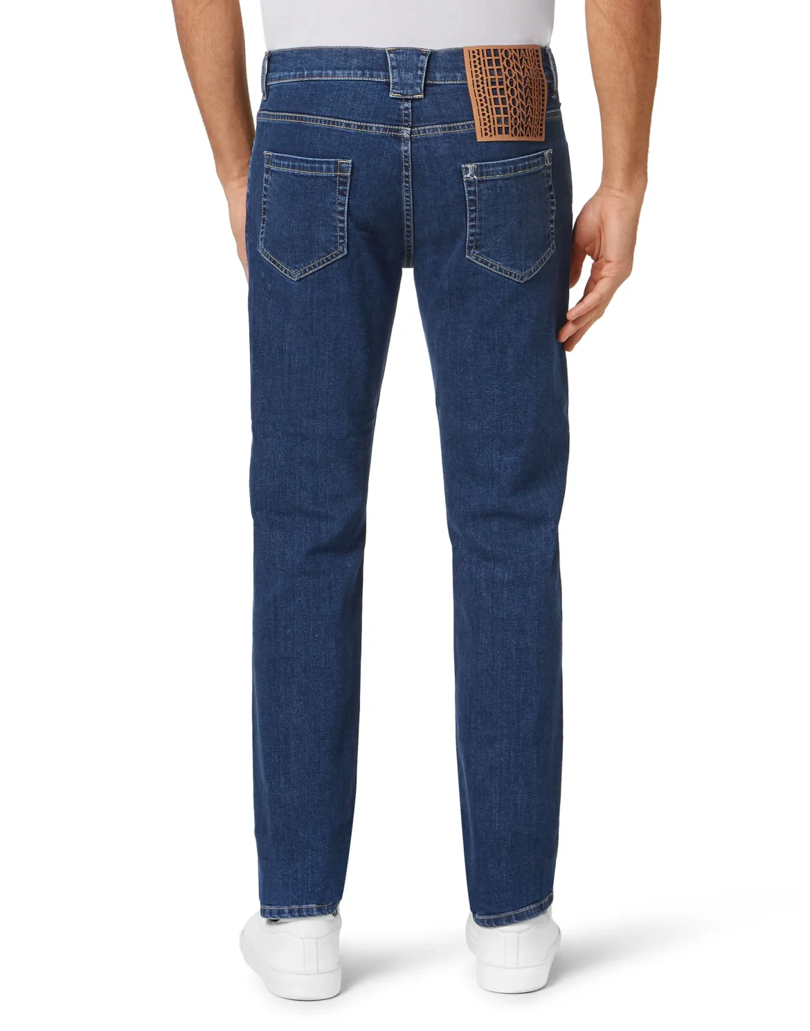 Denim Super Straight Cut Crest, цвет: Синий