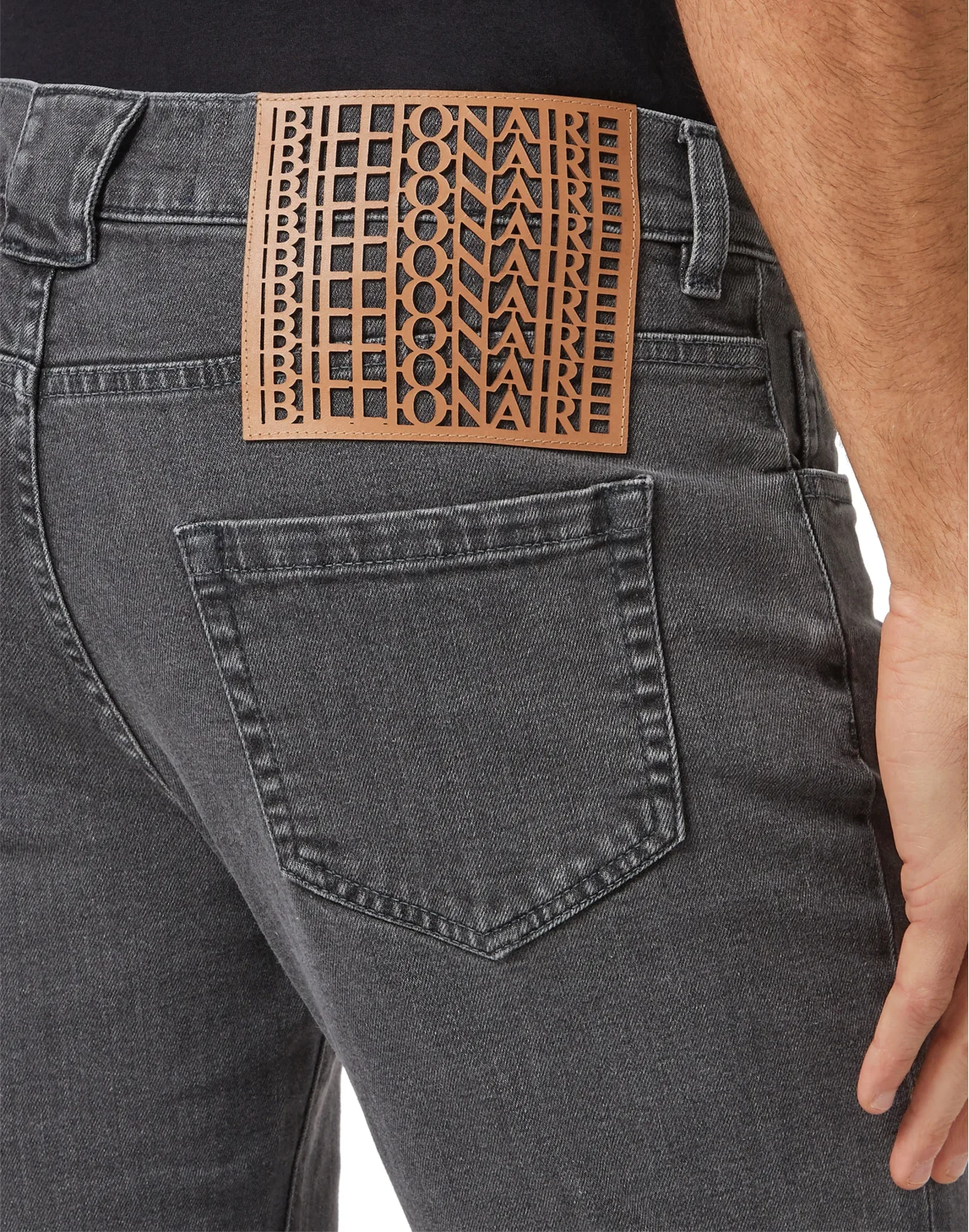 Denim Super Straight Cut Crest, цвет: Серый