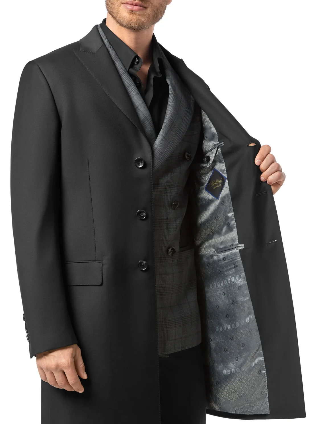 Coat Long Tailored Fit Iconic, цвет: Черный