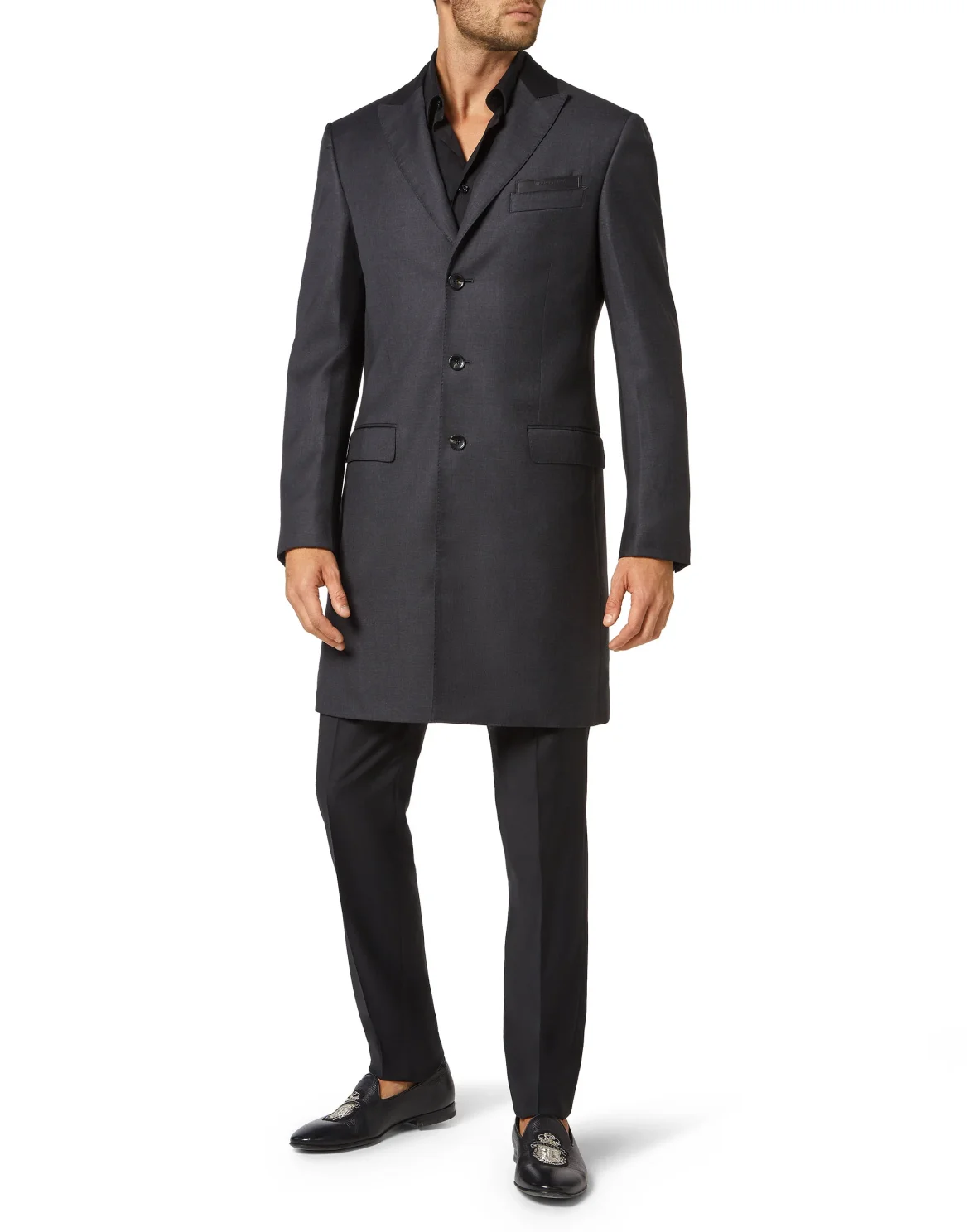 Coat Long Tailored Fit Iconic, цвет: Серый