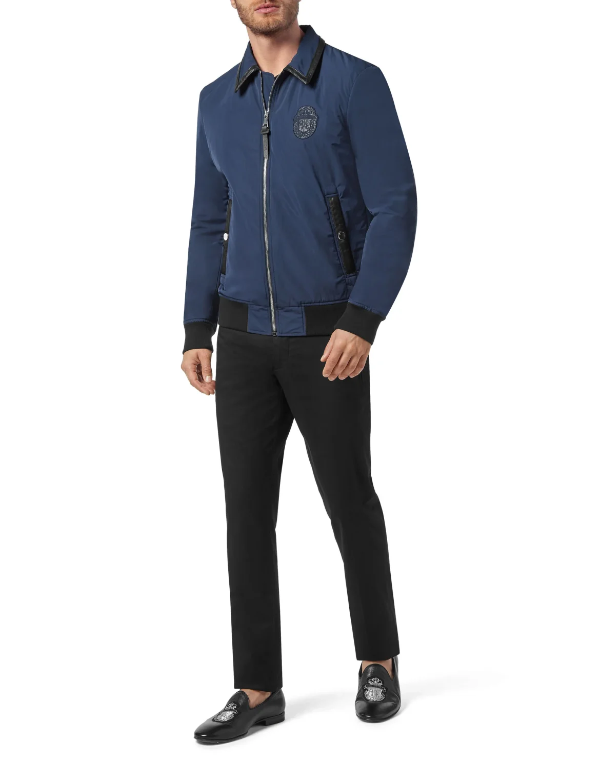 Jacket with Elaphe Insert, цвет: Синий