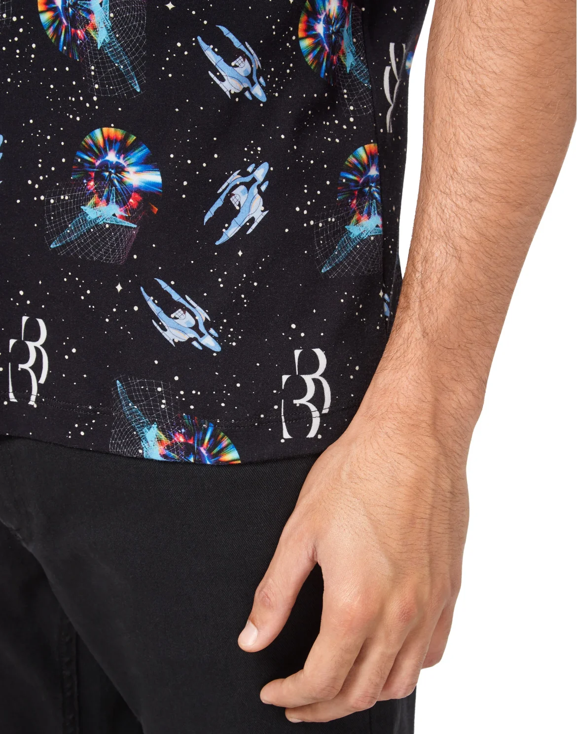 T-shirt Round Neck SS Billionaire in the space, цвет: Черный
