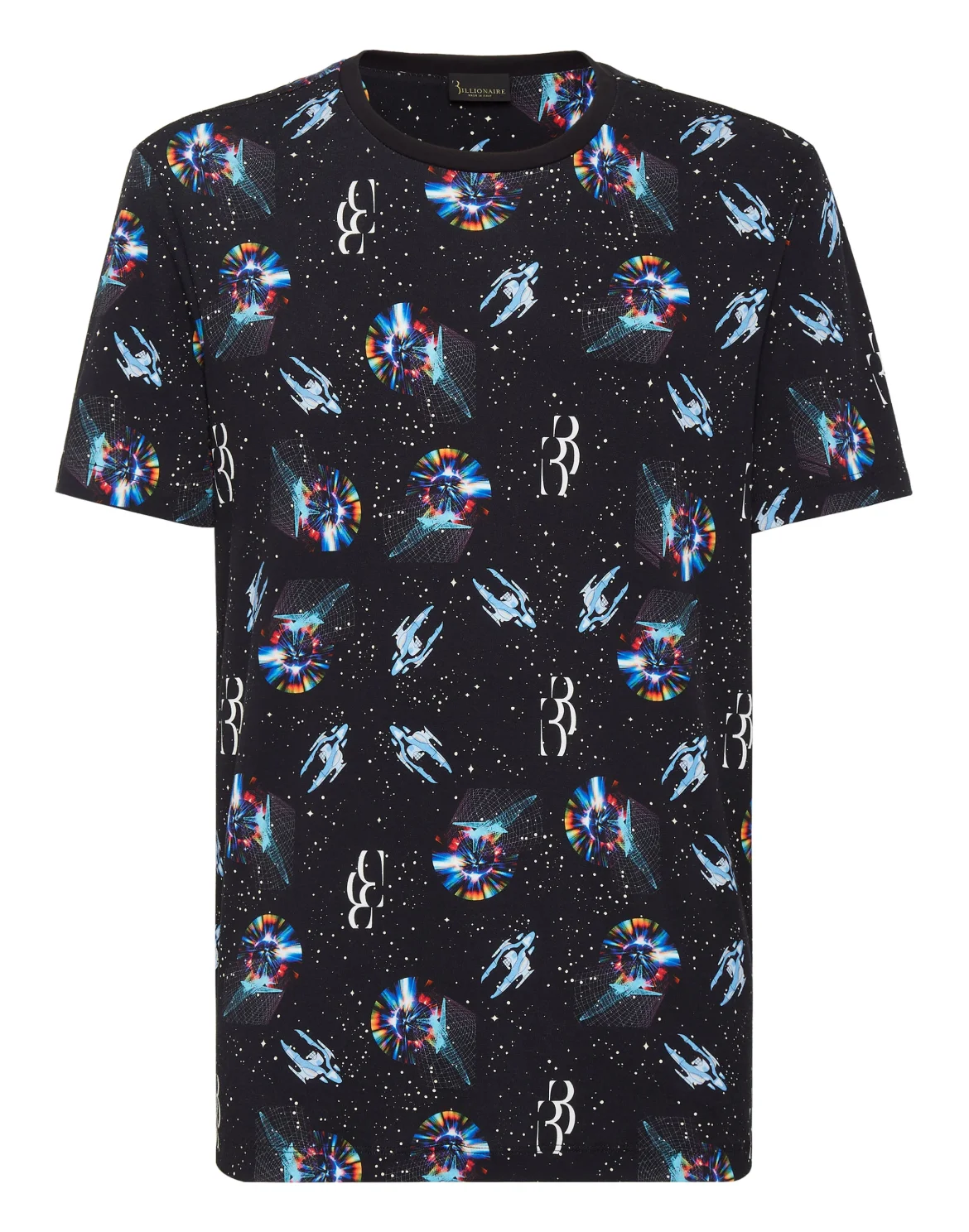 T-shirt Round Neck SS Billionaire in the space, цвет: Черный