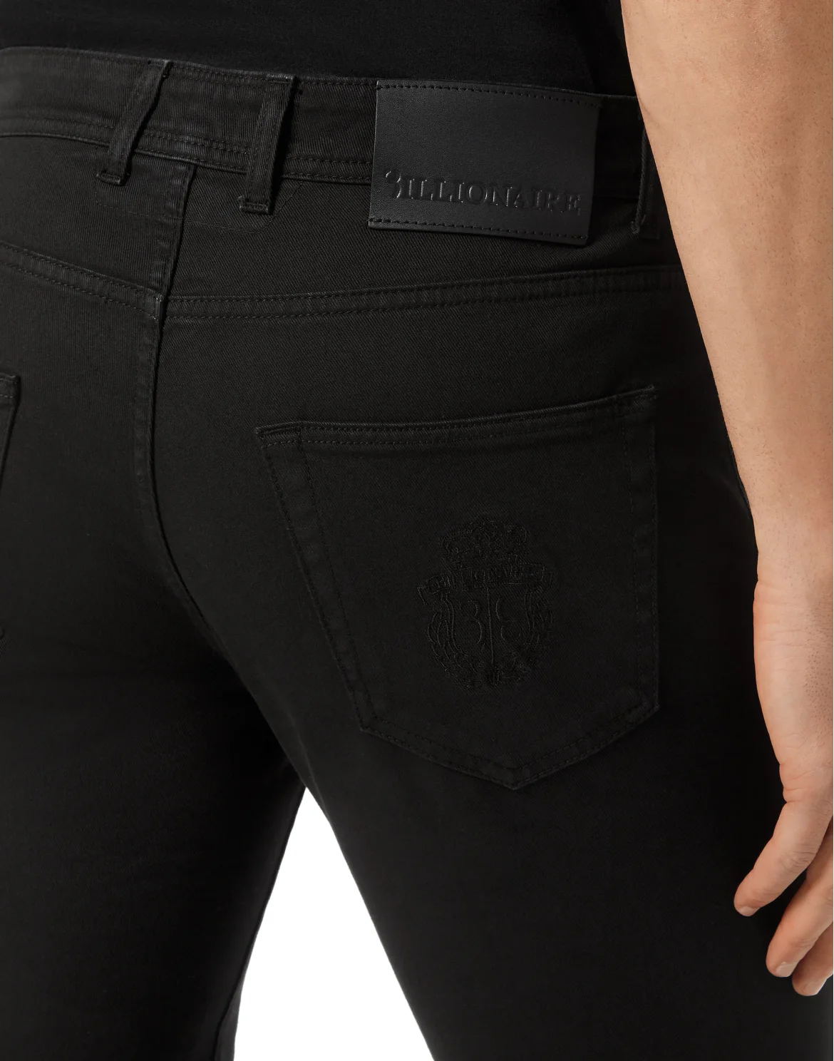 Denim Trousers Super Straight Cut, цвет: Черный