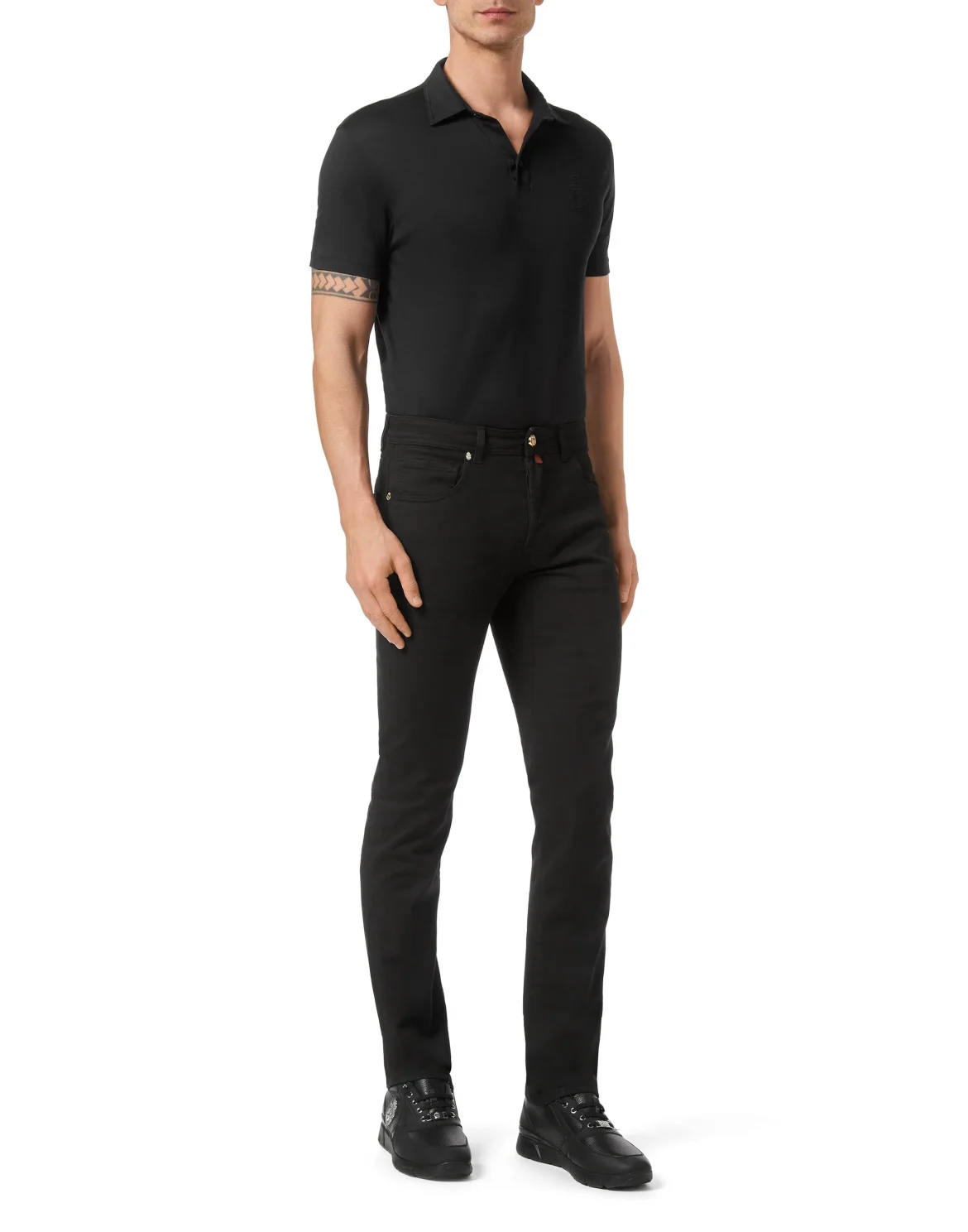 Denim Trousers Super Straight Cut, цвет: Черный