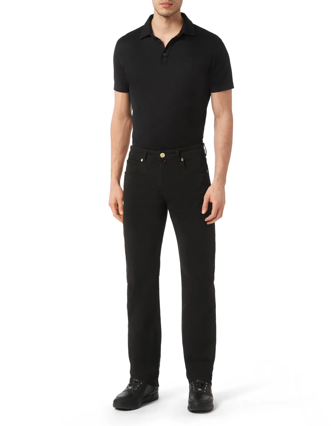 Denim Trousers Regular fit, цвет: Черный