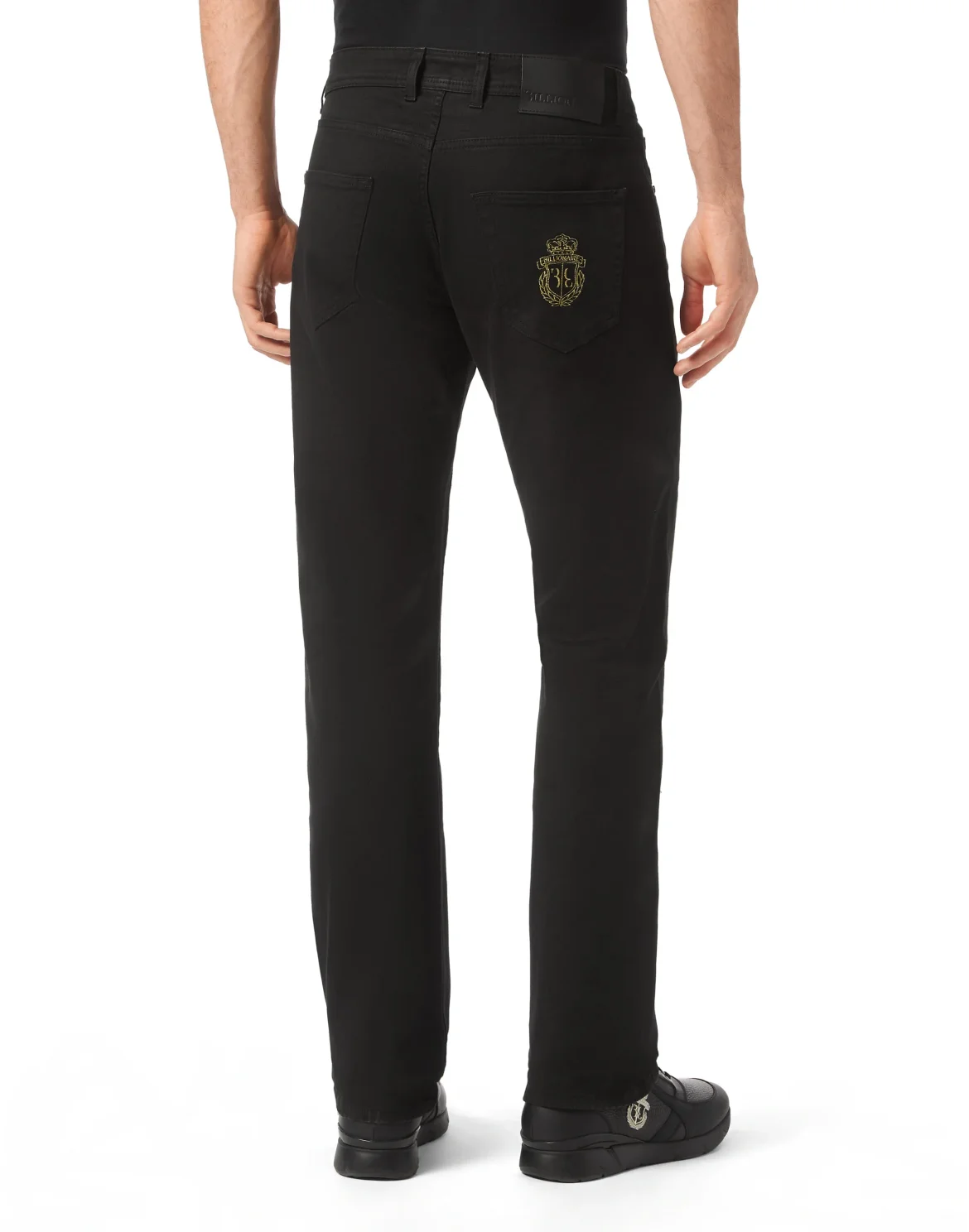 Denim Trousers Regular fit, цвет: Черный