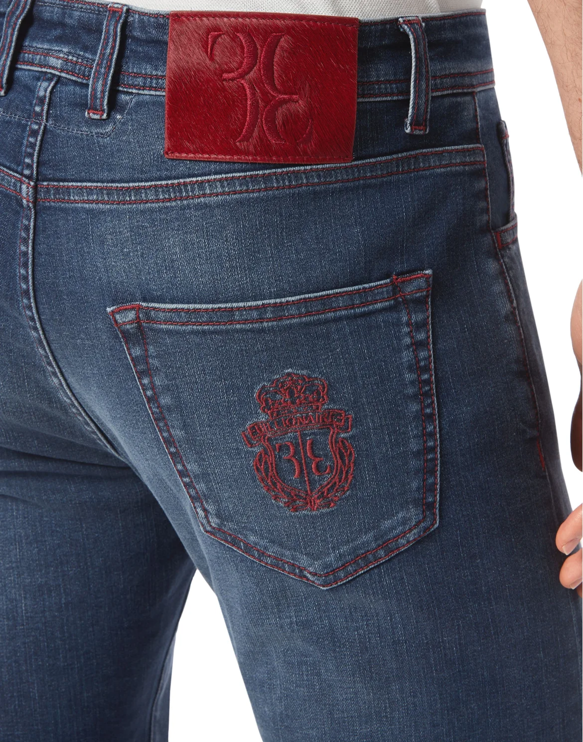 Denim Trousers Super Straight Cut, цвет: Синий