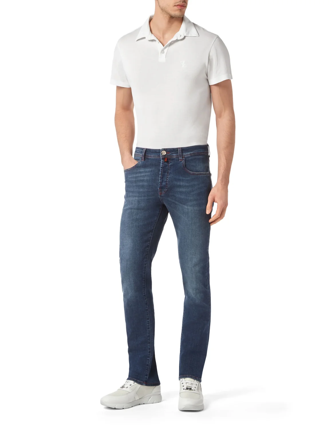 Denim Trousers Super Straight Cut, цвет: Синий
