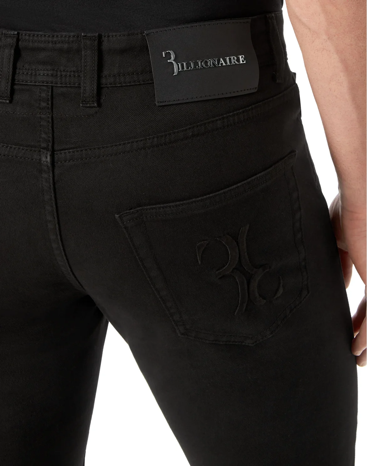 Denim Trousers Super Straight Cut, цвет: Черный