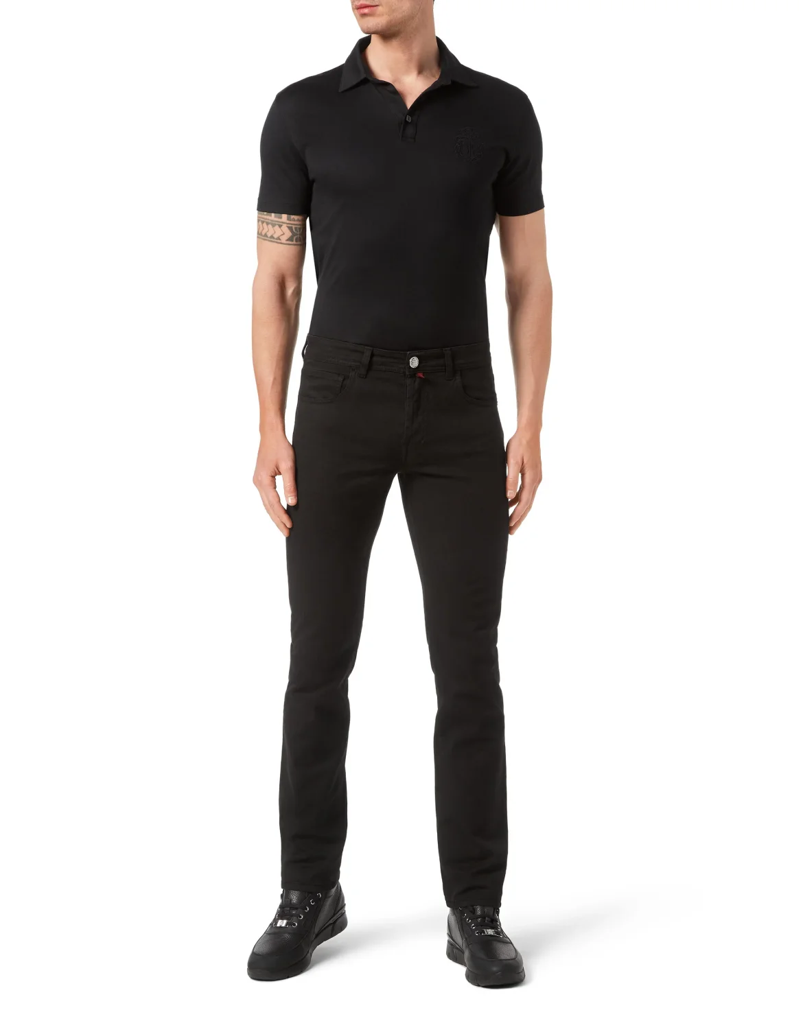 Denim Trousers Super Straight Cut, цвет: Черный