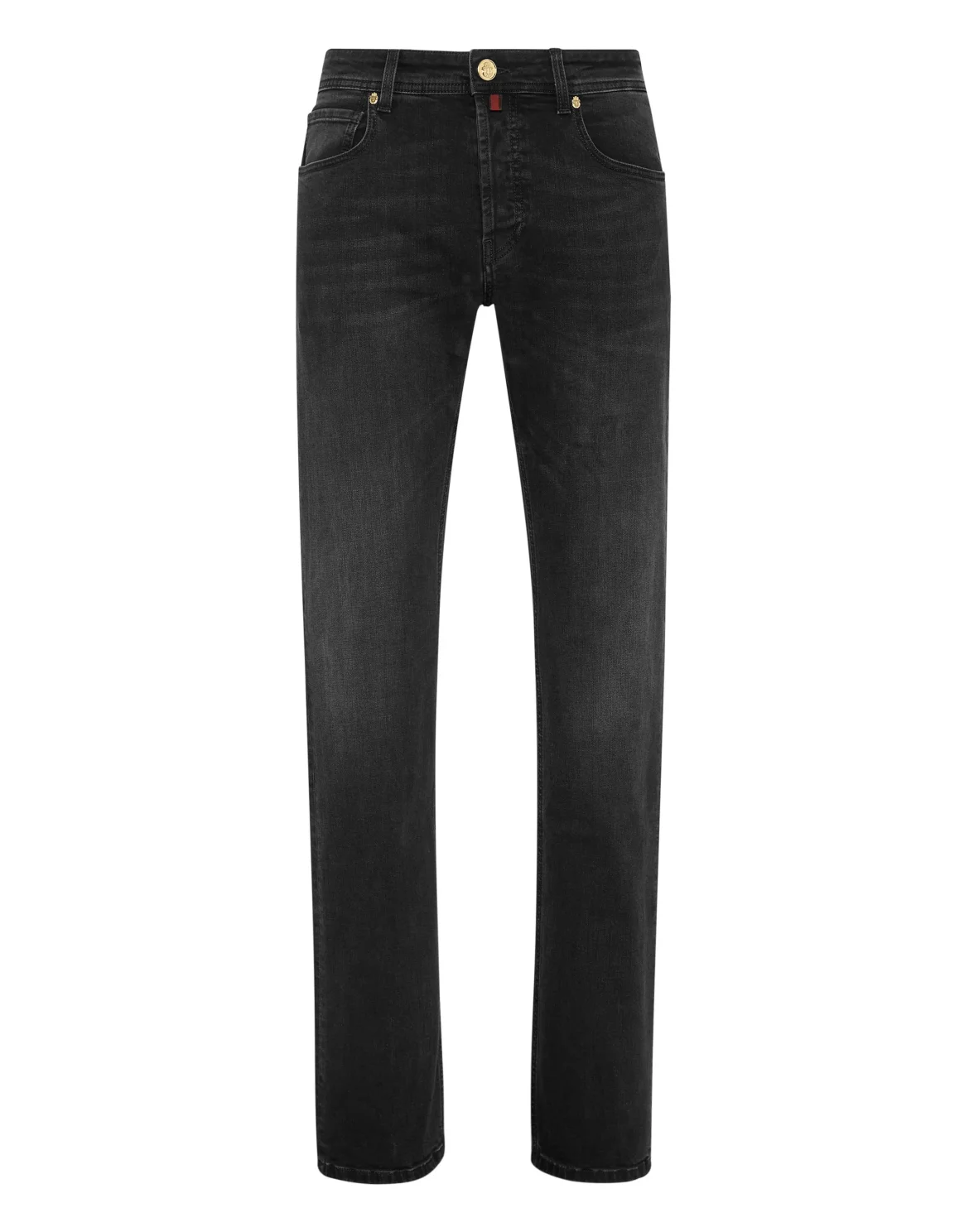 Denim Trousers Regular fit, цвет: Черный