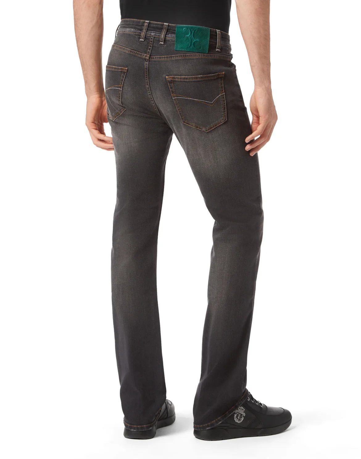 Denim Trousers Regular fit, цвет: Серый