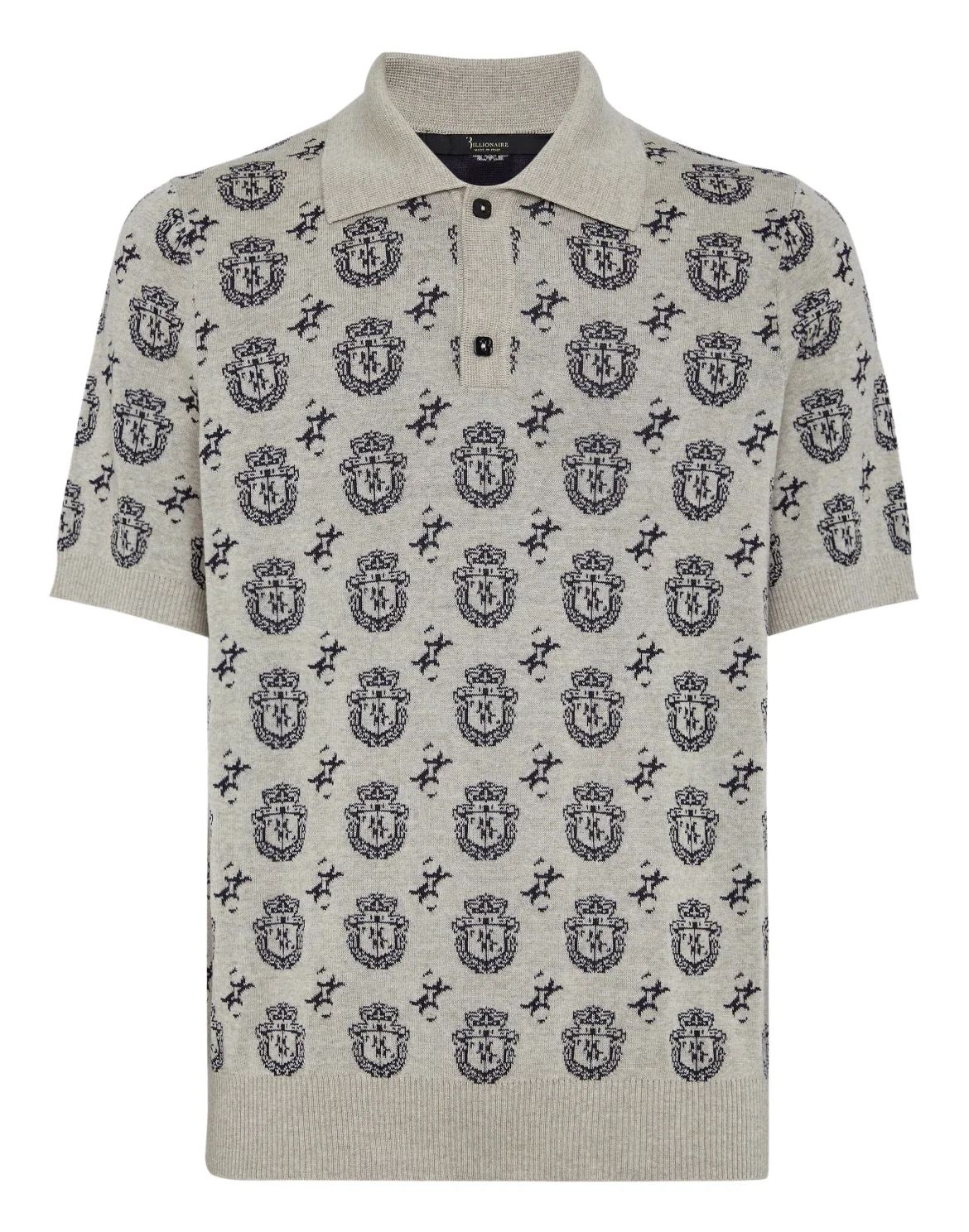 Wool/Silk Polo Shirt SS, цвет: Синий
