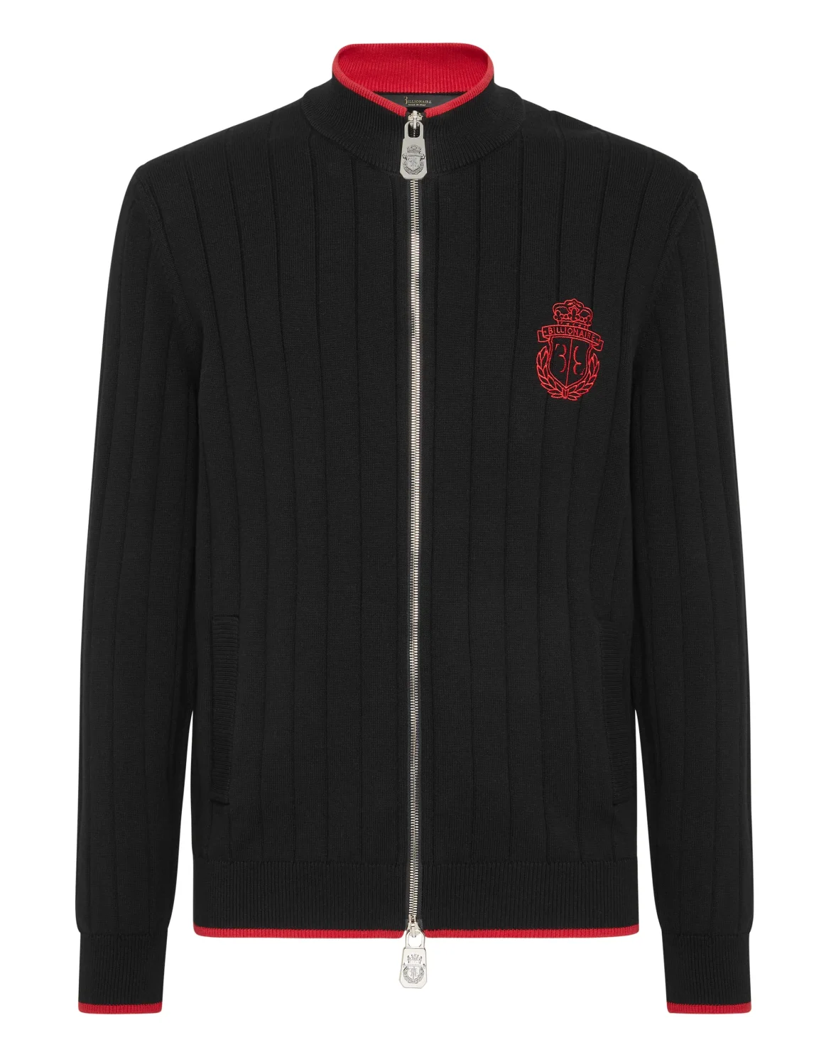 Cotton/Wool Pullover Zip, цвет: Черный