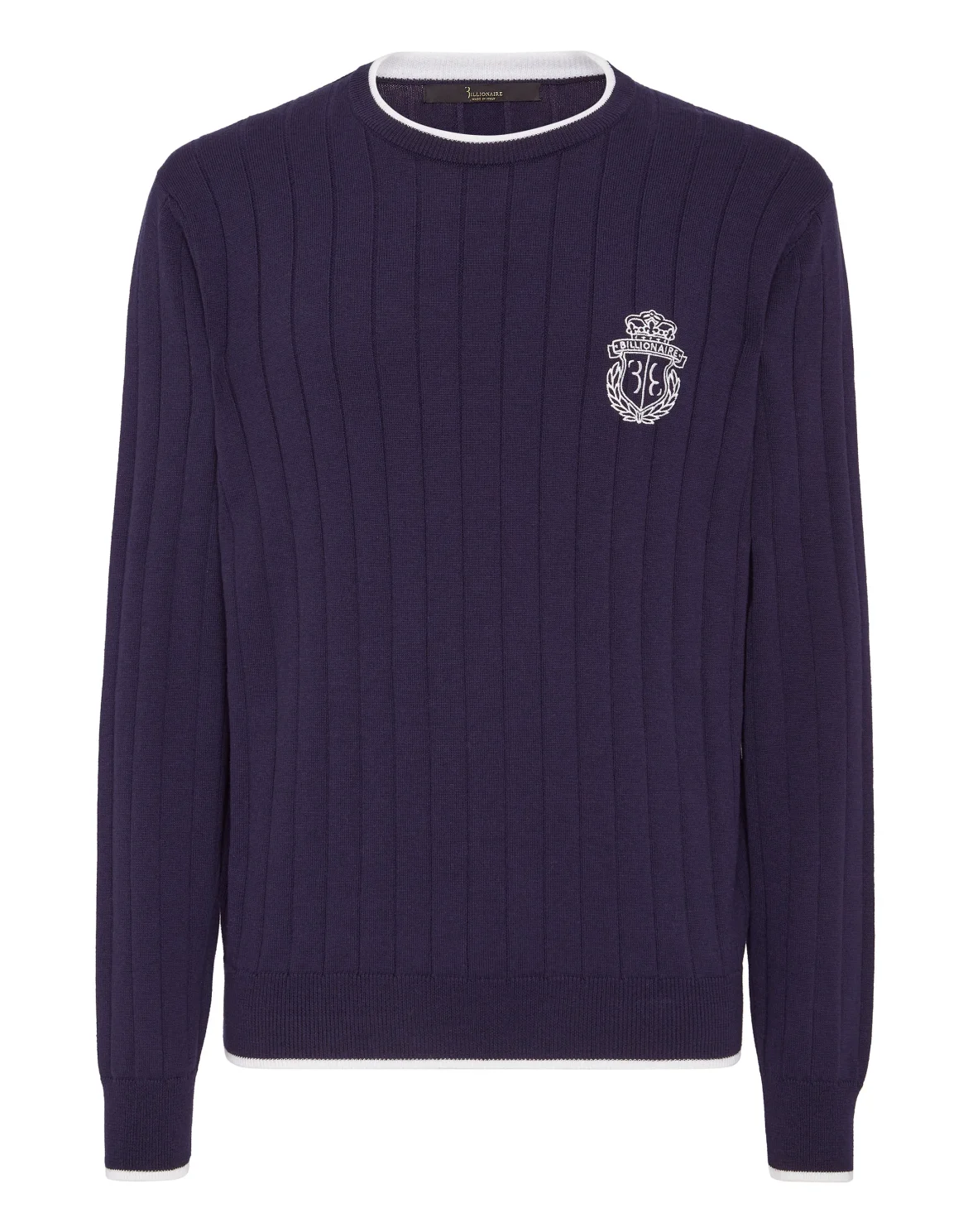 Wool/Cotton Pullover  LS, цвет: Синий