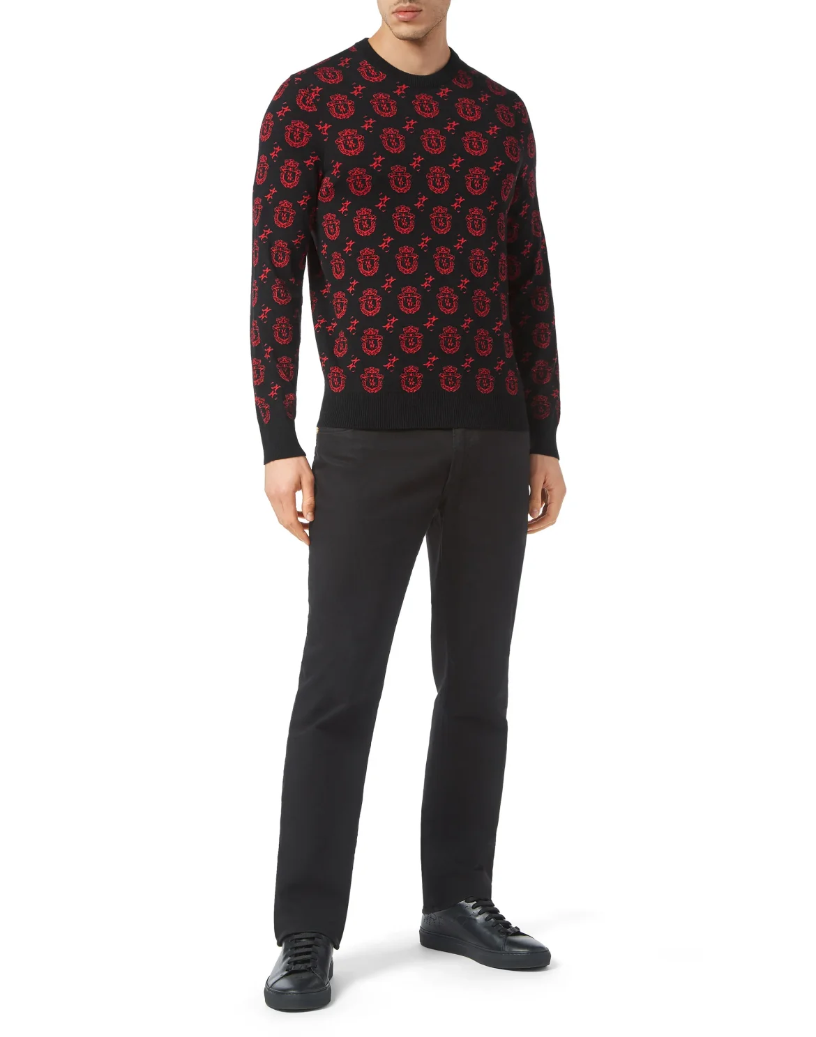 Wool/Cotton Pullover LS, цвет: Черный