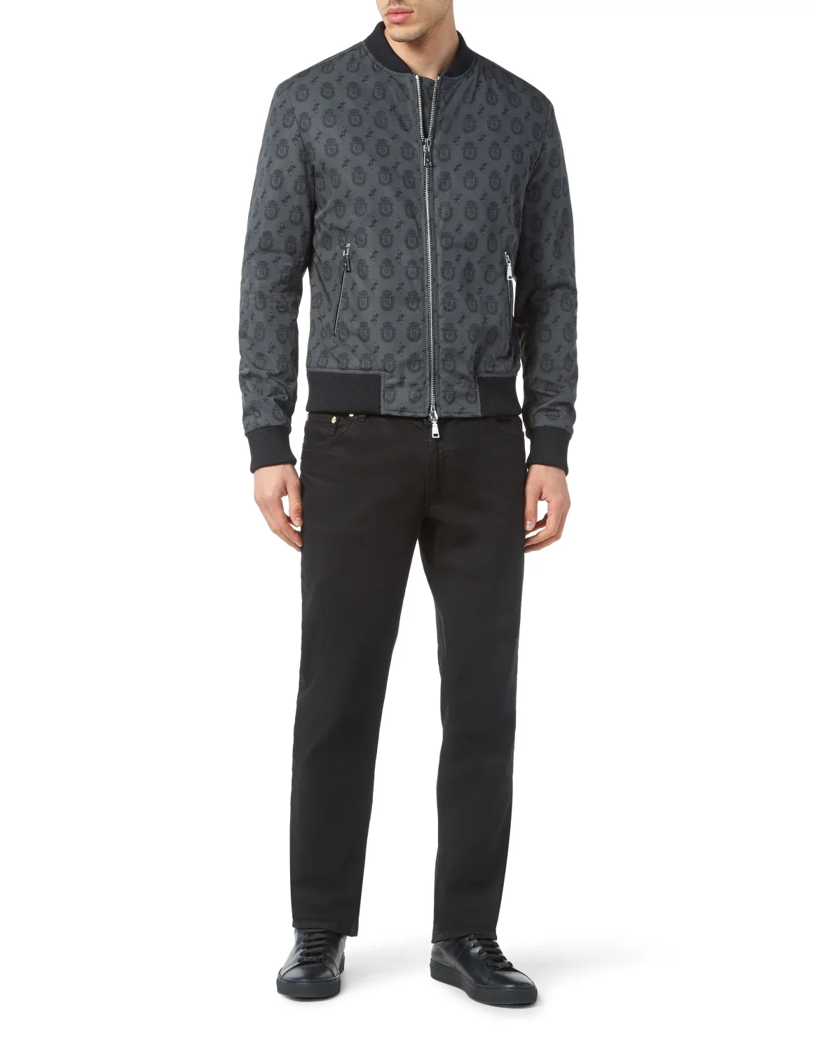 Nylon Bomber Crest, цвет: Серый