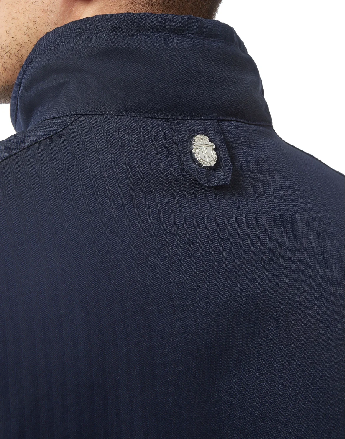 COTTON WOOL SILK DOWN VEST, цвет: Синий