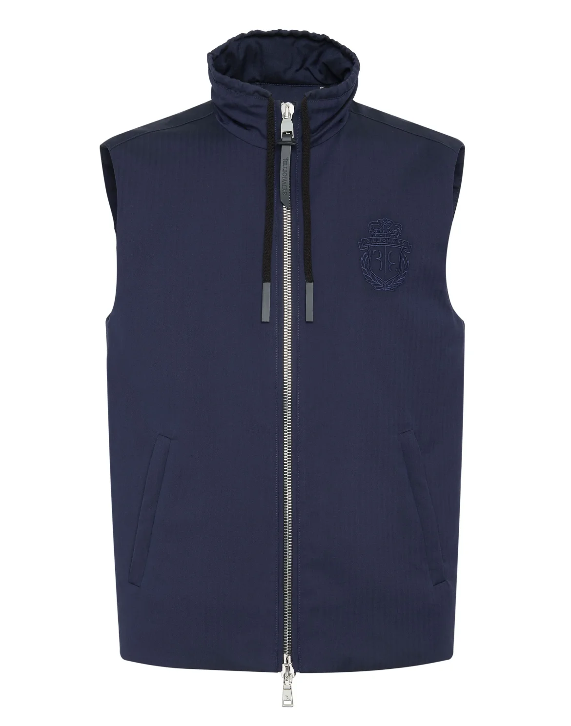 COTTON WOOL SILK DOWN VEST, цвет: Синий