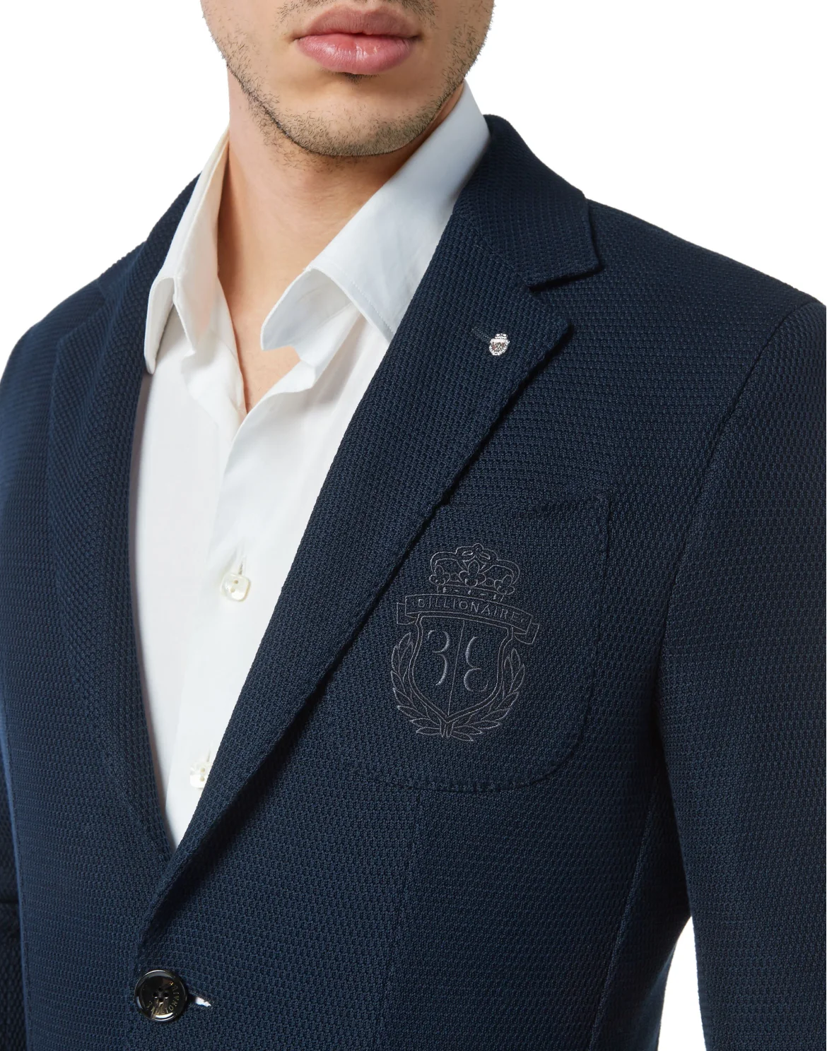 Circular Knitting Blazer, цвет: Синий