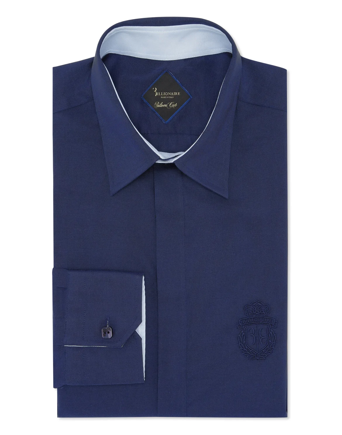 Shirt Silver Cut LS Slim Fit, цвет: Синий