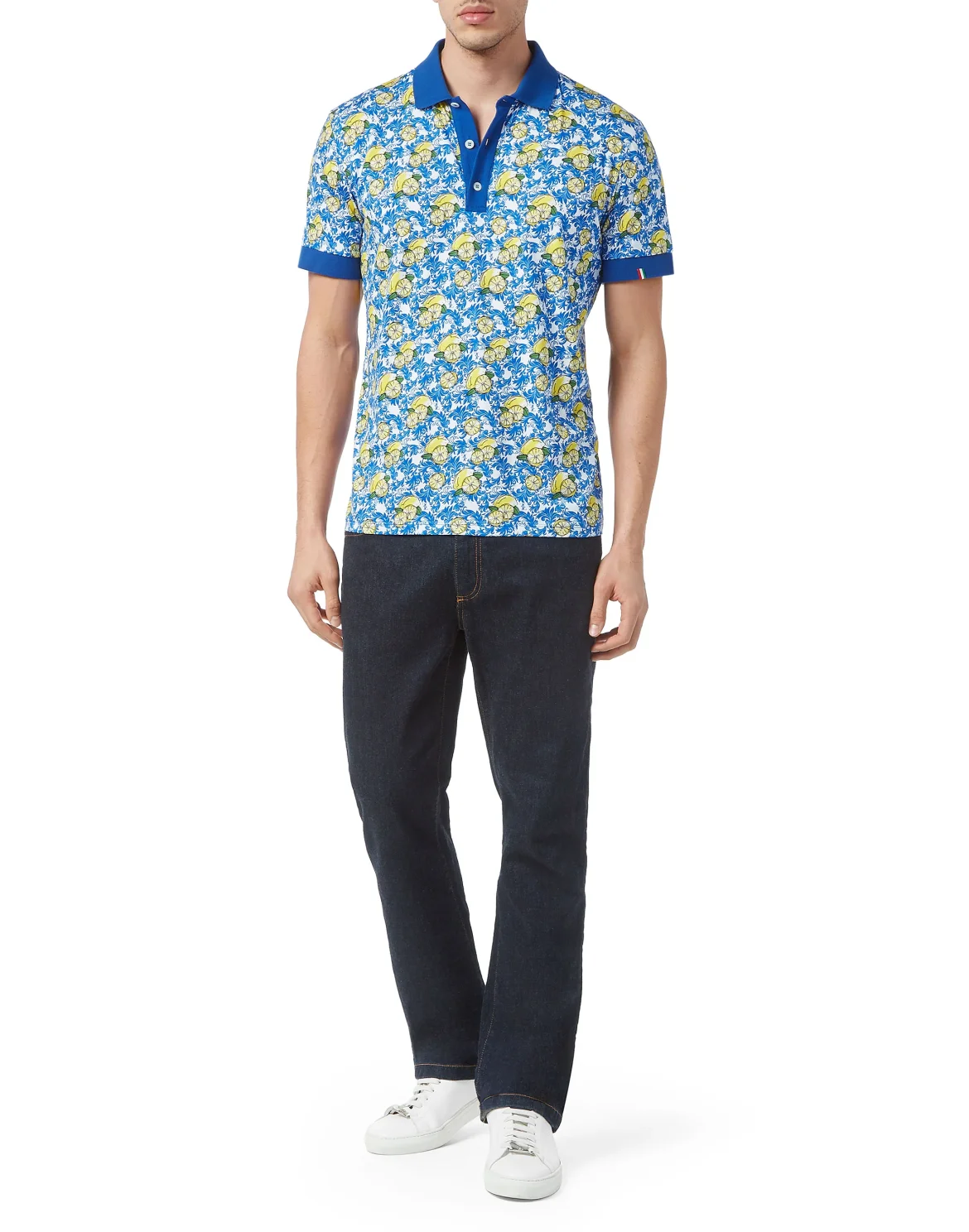 Classic Polo Shirt SS Lemons, цвет: Белый
