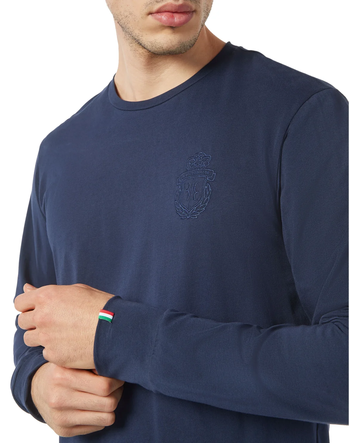 Maco T-shirt Round Neck LS, цвет: Синий