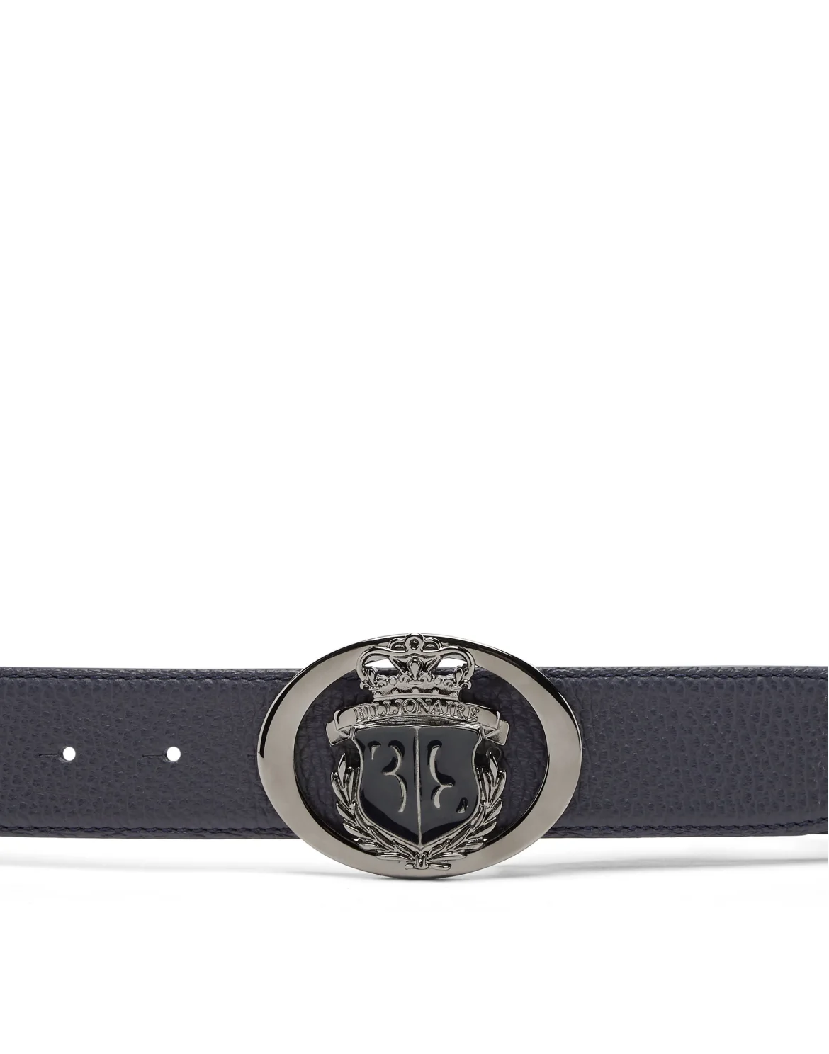 Deer Print Leather Belt, цвет: Синий