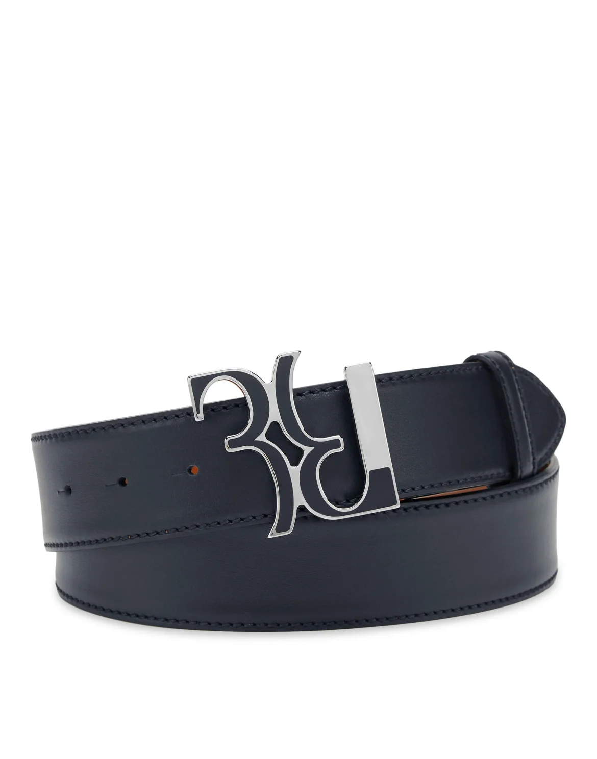 Calf Leather Belt, цвет: Синий