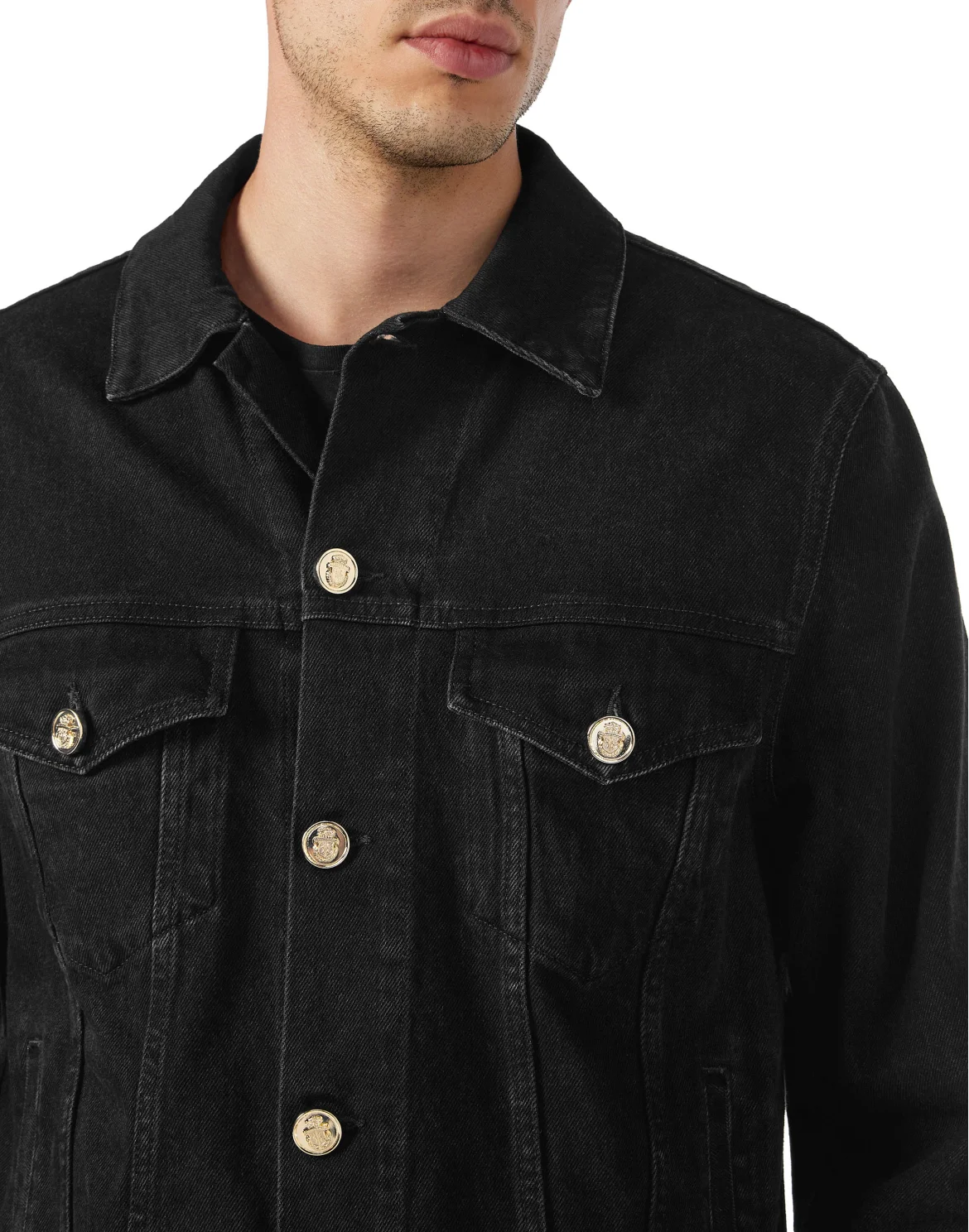 Denim Jacket, цвет: Черный