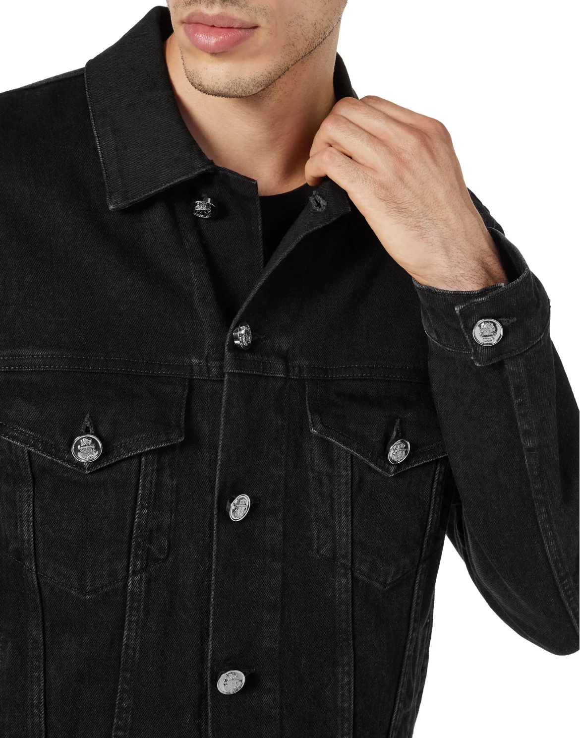 Denim Jacket, цвет: Черный