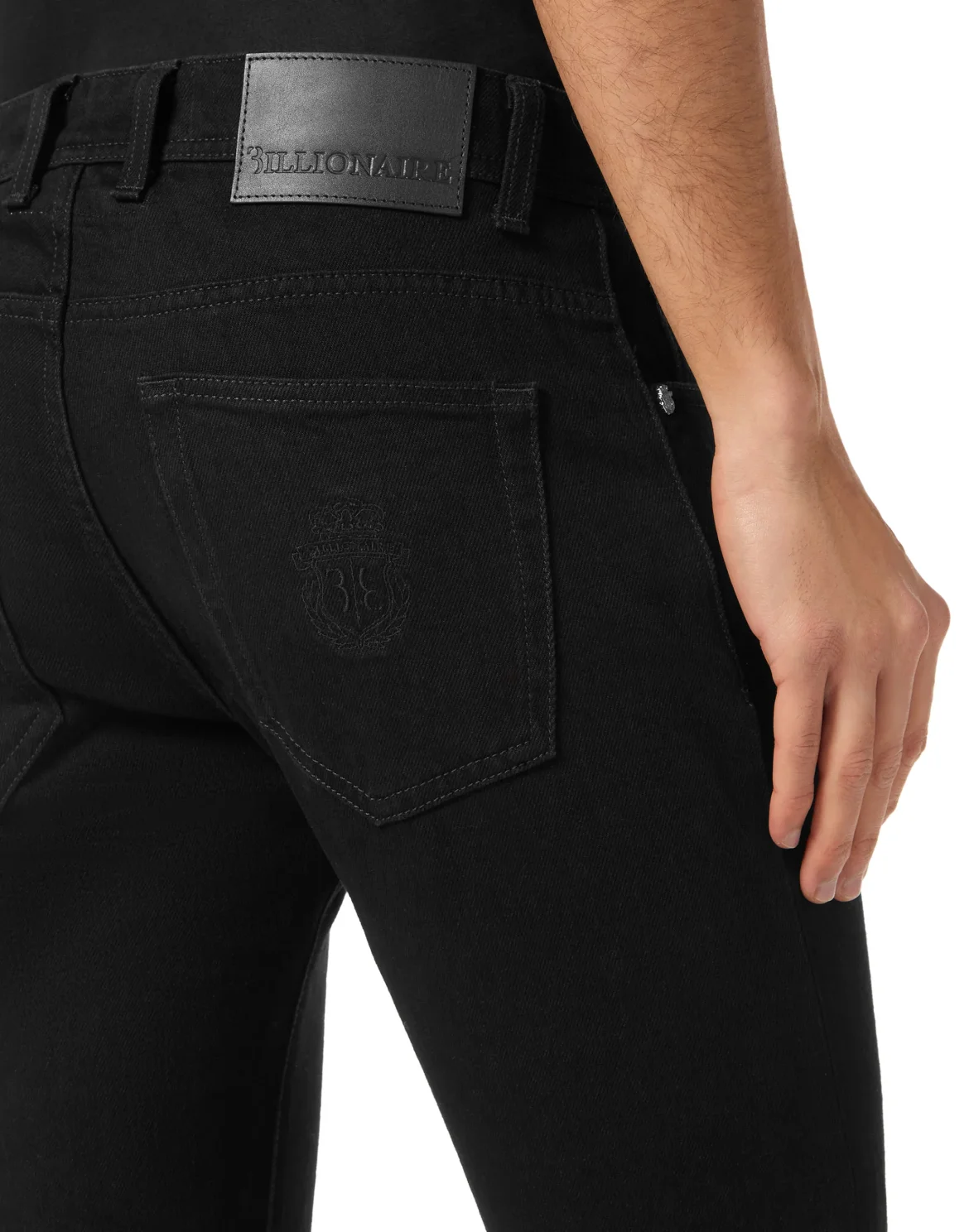 Denim Trousers Super Straight Cut, цвет: Черный