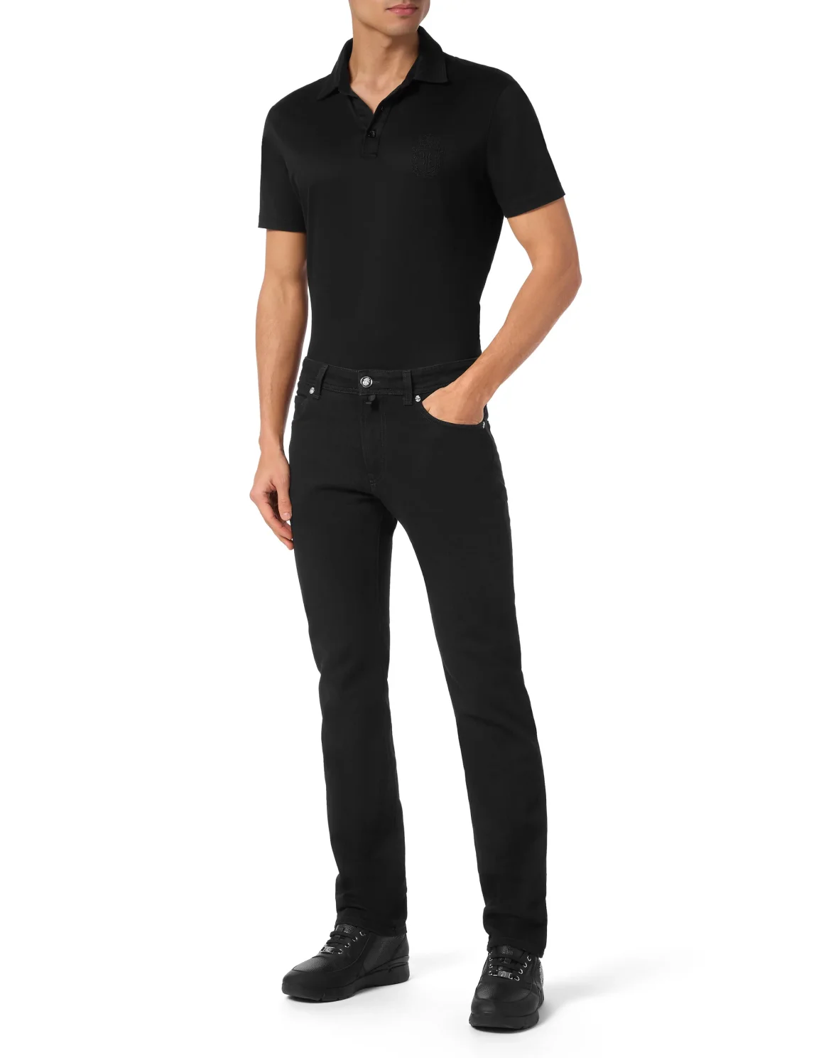 Denim Trousers Super Straight Cut, цвет: Черный