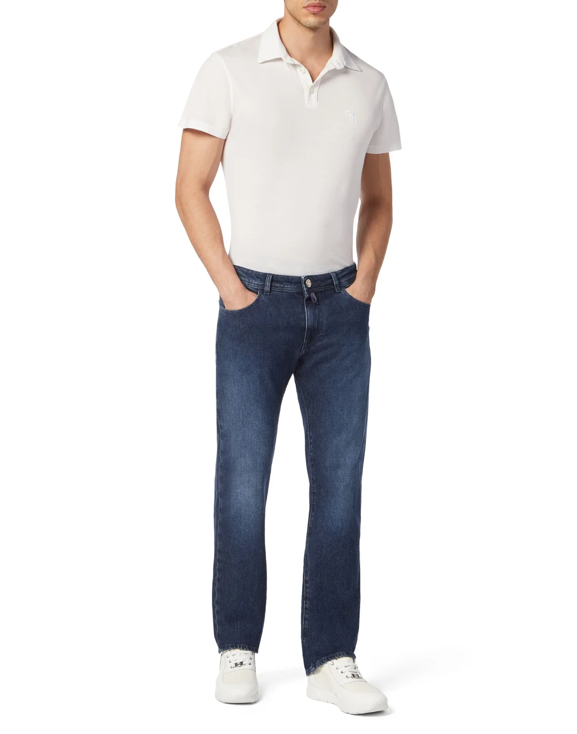 Denim Trousers Regular Fit, цвет: Синий