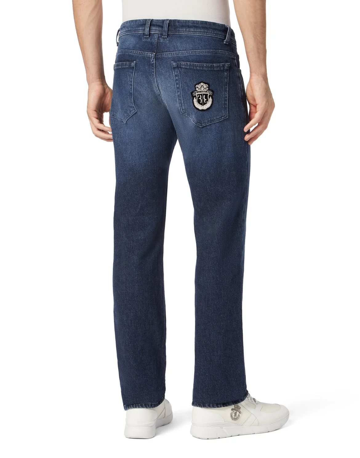 Denim Trousers Regular Fit, цвет: Синий