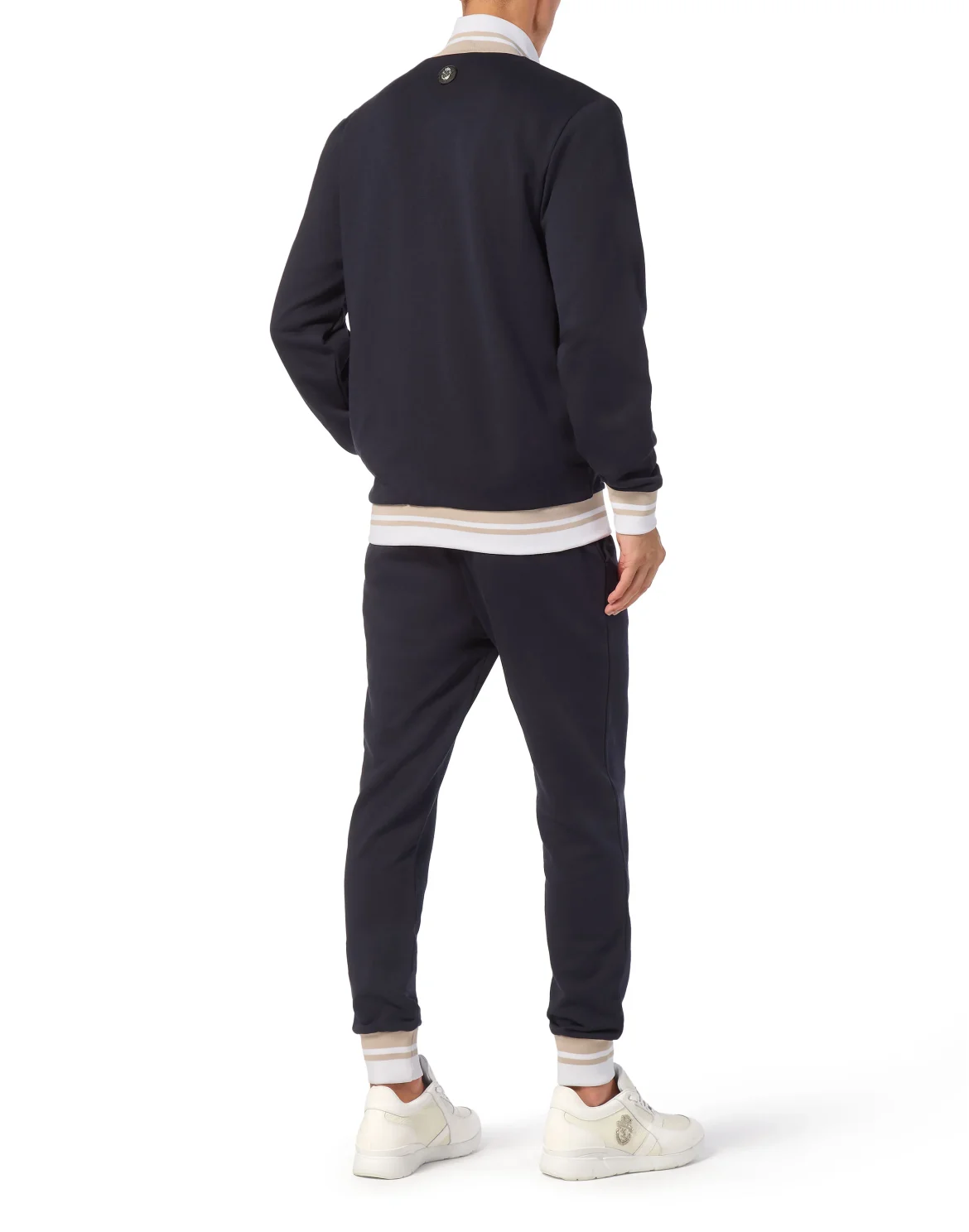 Fleece and Mix Silk Jogging Tracksuit: Top/Trousers, цвет: Синий