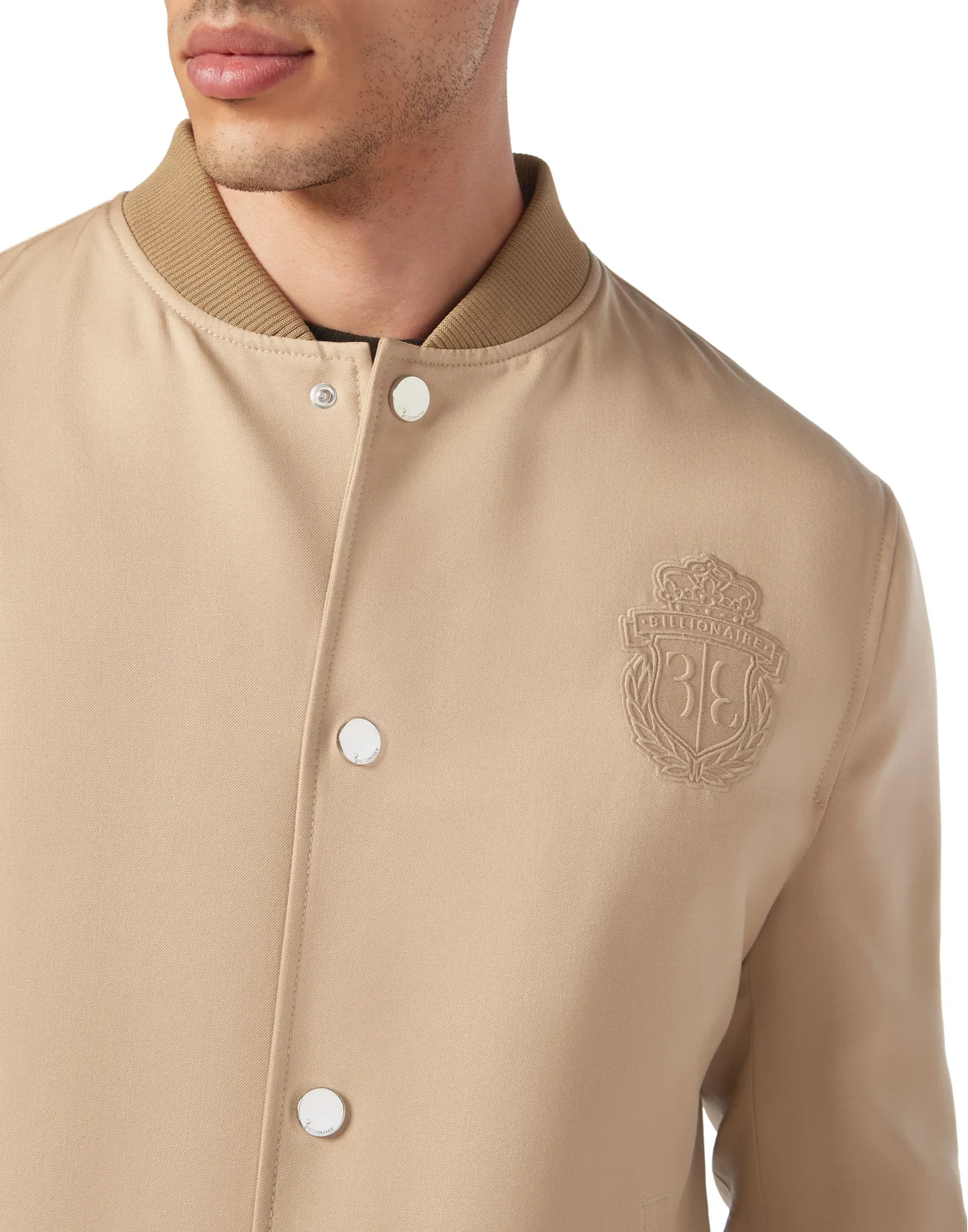 Wool Bomber Jacket, цвет: Бежевый