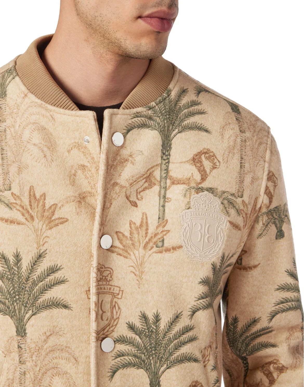 Wool Bomber Jacket, цвет: Бежевый