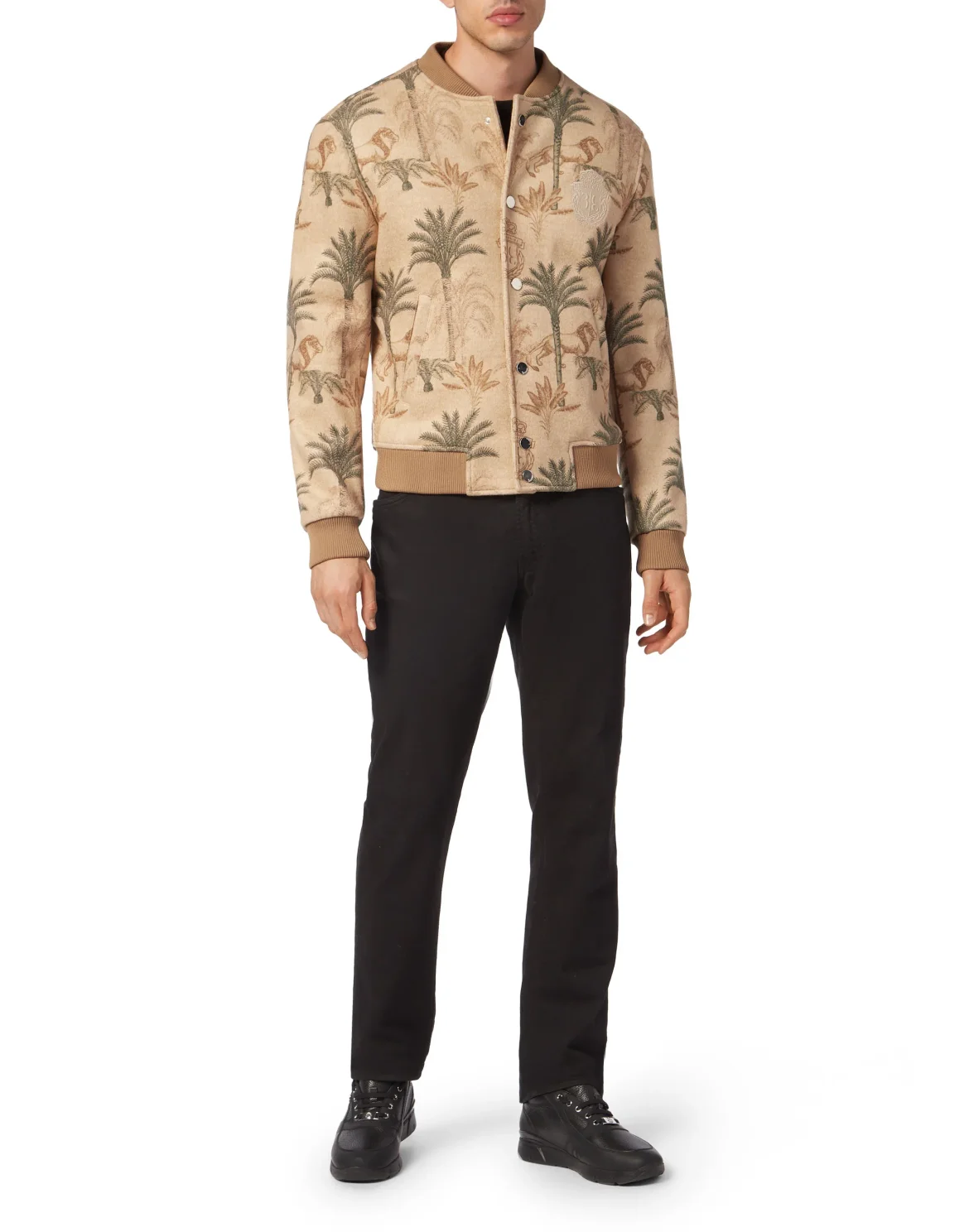 Wool Bomber Jacket, цвет: Бежевый