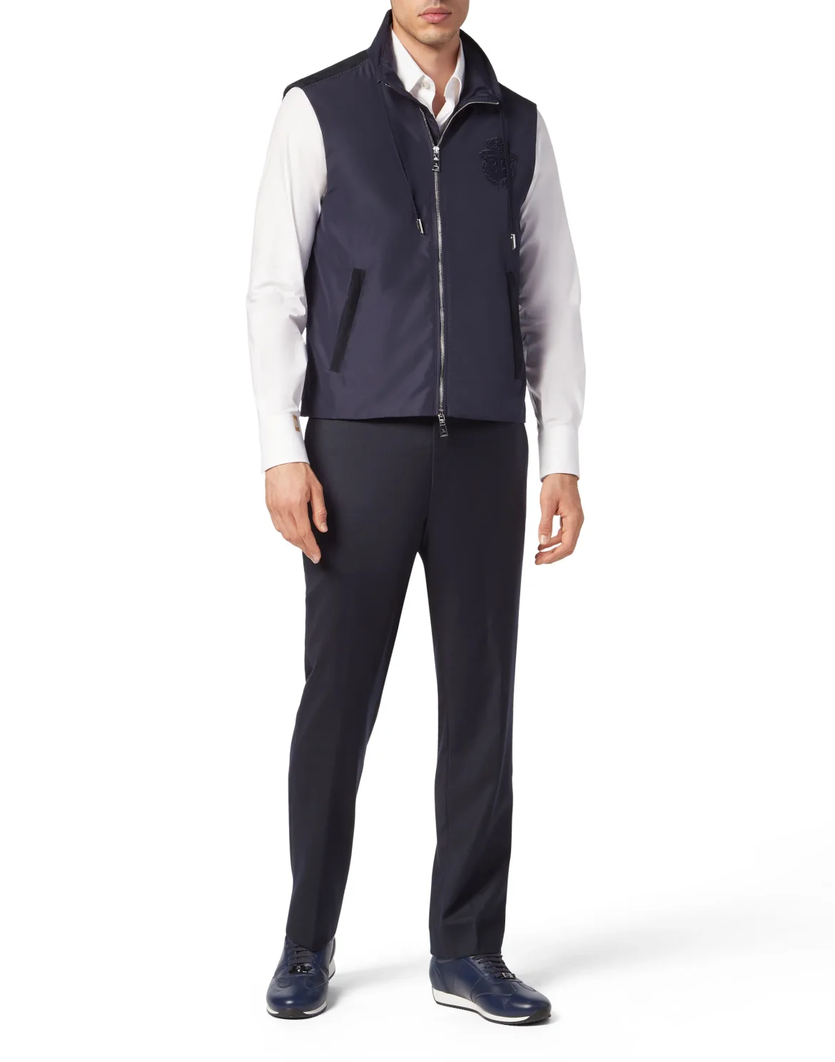 Nylon Short Vest, цвет: Синий